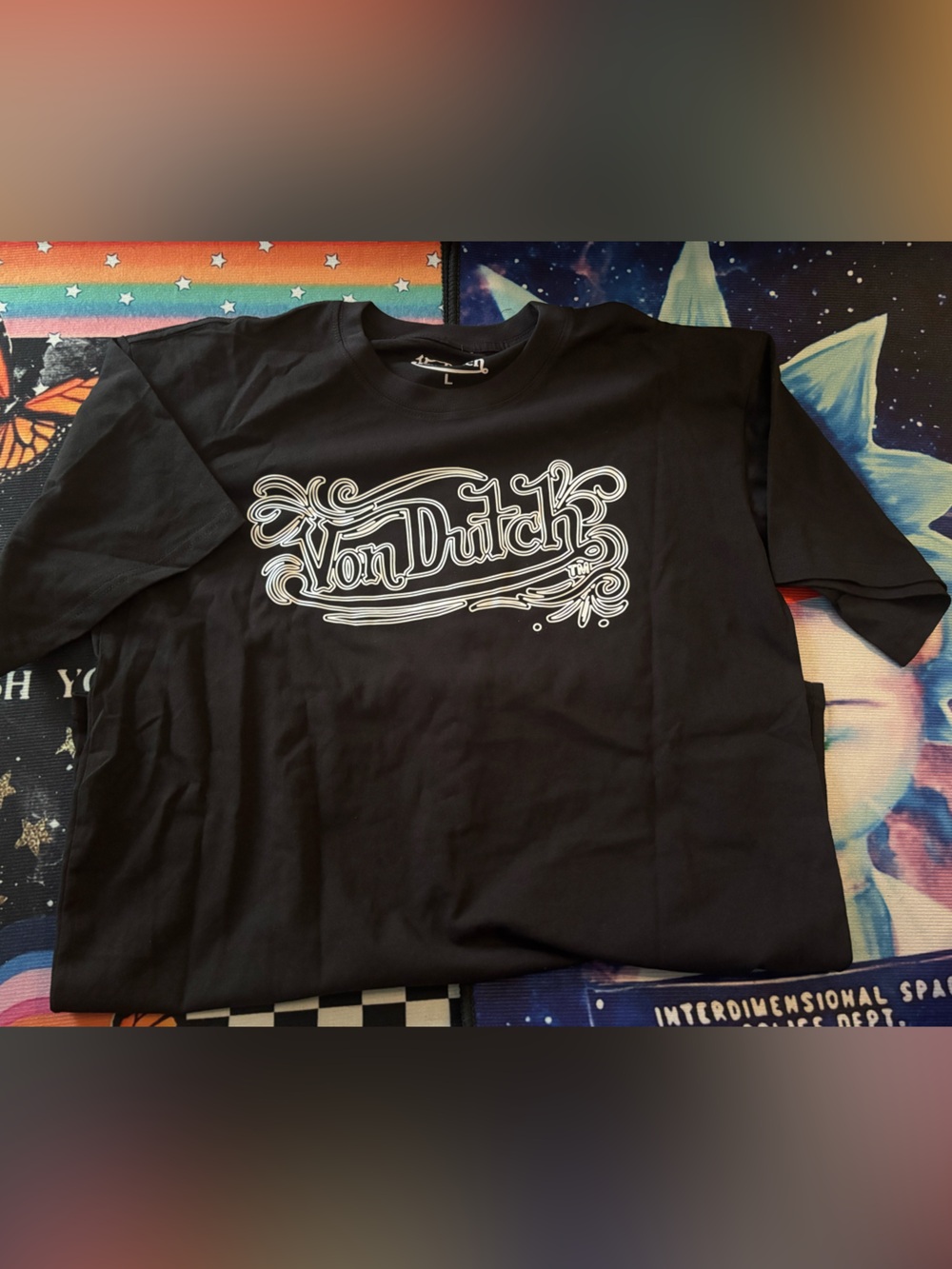 Von Dutch Men’s Black Logo Graphic T-Shirt